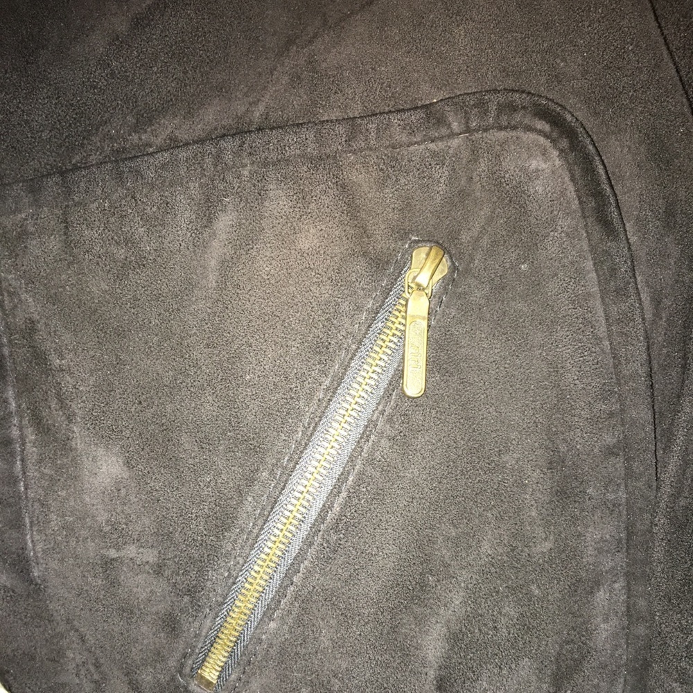 Dana Buchman Super Soft Suede Bomber Jacket - Picture 8 of 8